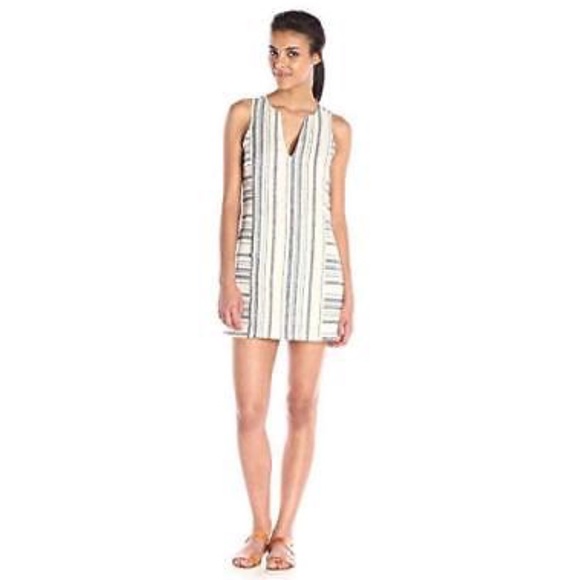 Michael Stars Striped Linen Dress Size Small - Picture 1 of 5